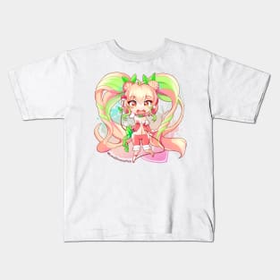 Orange Miku Hatsune Kids T-Shirt